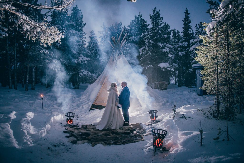 Swedish Lapland wilderness wedding